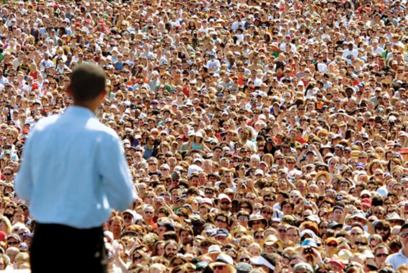 Barack Obama speaks in Portland, Ore.