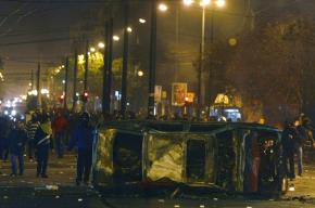 Demonstrators angry at police repression of their protests built barricades throughout the center of Athens