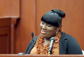 Rachel Jeantel on the witness stand