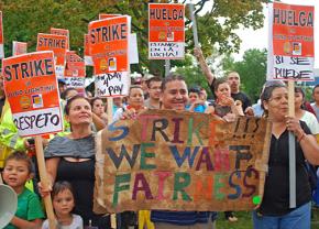 Workers at Juno Lighting Group on strike against concessions