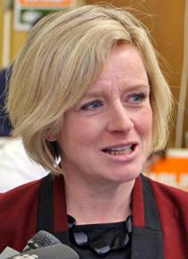 Alberta's Premier-designate Rachel Notley of the New Democratic Party